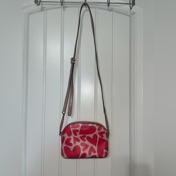 Kate Spade Spencer Ever Fallen Heart’s Sm Domed Crossbody Used - Picture 13 of 16